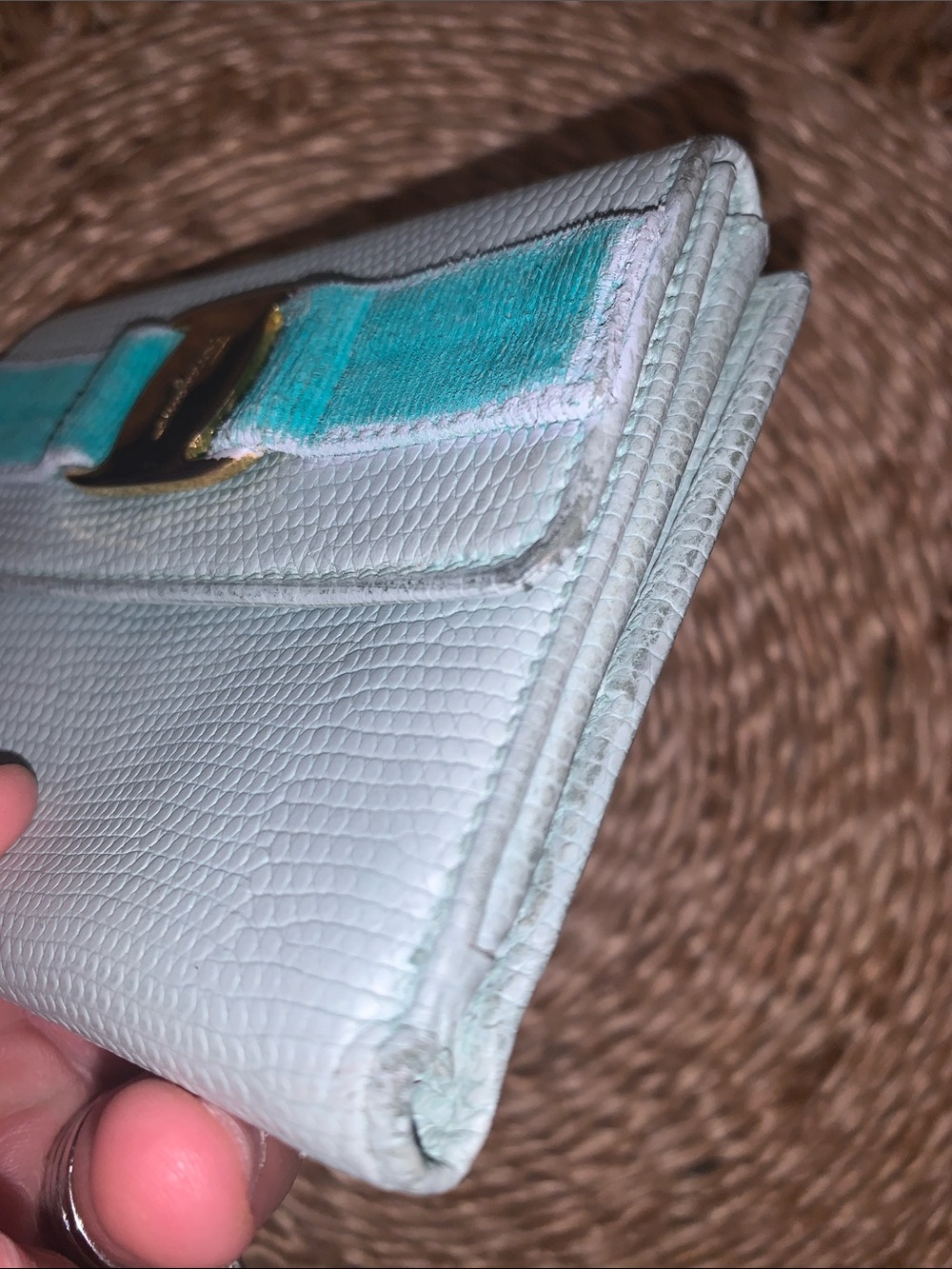Salvatore Ferragamo light blue wallet - Picture 5 of 11